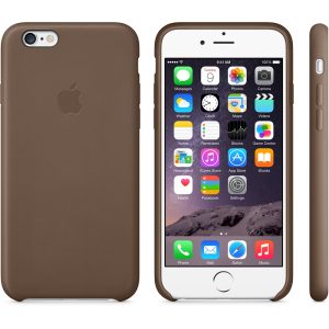 Apple Iphone 6 Leather Case - Olive Brown - Image 7