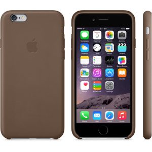 Apple Iphone 6 Leather Case - Olive Brown - Image 8