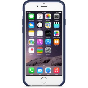 Apple Iphone 6 Leather Case Midnight Blue - Image 2