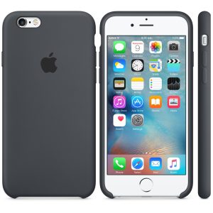 Apple Silicone Case Iphone 6s Charcoal Gray - Image 1