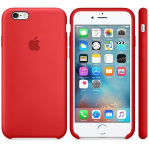 Apple Silicone Case Iphone 6S Red - Image 1