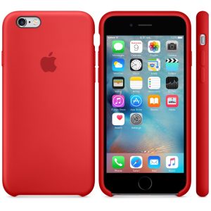 Apple Silicone Case Iphone 6S Red - Image 2