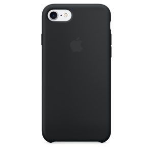 Apple iPhone 7 Silicone Case Black - Image 1
