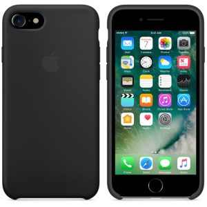 Apple iPhone 7 Silicone Case Black - Image 2