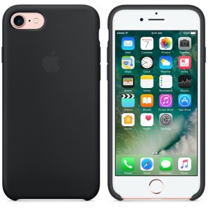 Apple iPhone 7 Silicone Case Black - Image 6