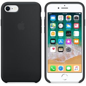 iPhone 8/7 Silicone case Black - Image 2