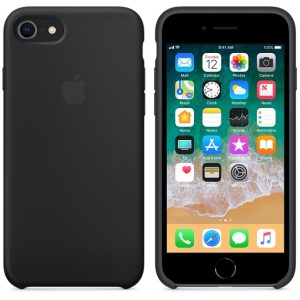 iPhone 8/7 Silicone case Black - Image 3