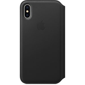 iPhone X Leather Folio Black - Image 2