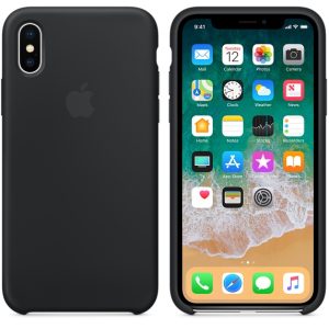 iPhone X Silicone case Black - Image 1