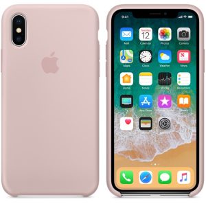 iPhone X Silicone case Pink Sand - Image 1