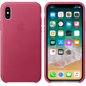 Apple Leather Case Pink Fuschsia - Image 1