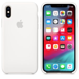 Apple iPhone Xs Silicone Case White - Image 1