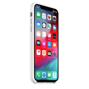 Apple iPhone Xs Silicone Case White - Image 4