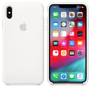 iPhone XS MAX Silicone Case White - Image 1