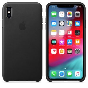 iPhone XS Max Leather Case Black - Image 3