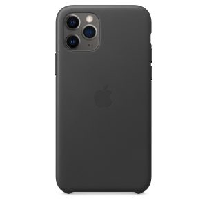 Apple iPhone 11 Pro Leather Case Black - Image 1