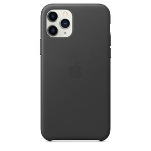 Apple iPhone 11 Pro Leather Case Black - Image 2