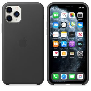 Apple iPhone 11 Pro Leather Case Black - Image 6