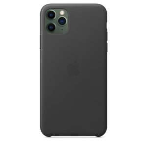 Apple iPhone 11 Pro Max Leather Case Black - Image 3