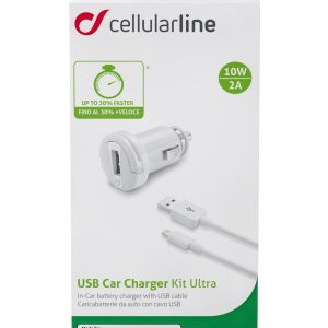 CL billøðari hvítur lightning v/kaðal 12W - Image 2