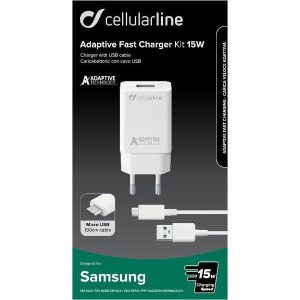 CL løðari hvítur Micro USB v/kaðal 15W - Image 3