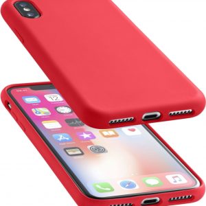 Soft Touch Cover, iPhone X, Rød - Image 1