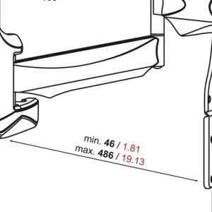 Vogels Wall Mount Full Turn, PHW 400M - Image 4
