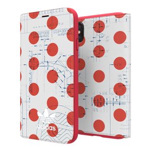 Adidas Booklet Case Red/White iPhone X/Xs - Image 1