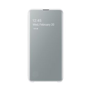 Samsung S10e clear view cover WHITE - Image 1