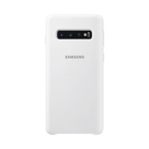 Silicone Cover White Samsung S10 - Image 1