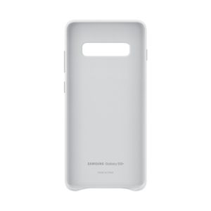 Leather Cover White Samsung S10+ - Image 2