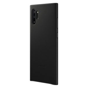 Samsung Note10+ Læder Cover Black - Image 2