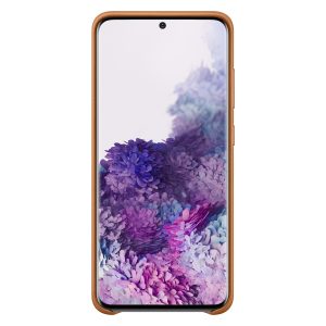 Samsung Galaxy S20 brúnt leður cover - Image 2