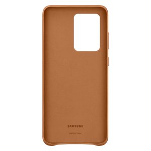 Samsung Galaxy S20 Ultra Leather Cover Brown - Image 3