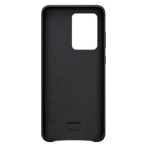 Samsung Galaxy S20 Ultra Leather Cover Svart - Image 3
