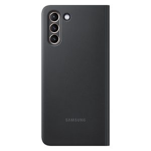 Samsung S21+ Smart Clear View Cover Svart - Image 2