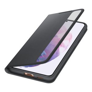Samsung S21+ Smart Clear View Cover Svart - Image 6