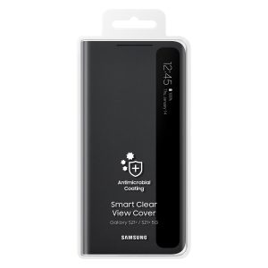 Samsung S21+ Smart Clear View Cover Svart - Image 7