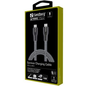 Sandberg Survivor USB-C - USB-C Cable 1m - Image 2