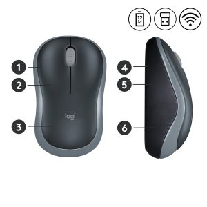 Mús, Logitech M185 tráðleys - Image 4