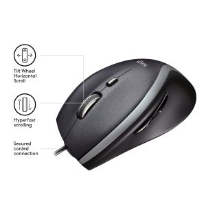 Logitech M500 Corded Mouse - Image 3