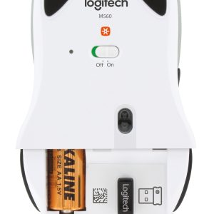 Logitech M560 Mús hvít Tráðley - Image 3