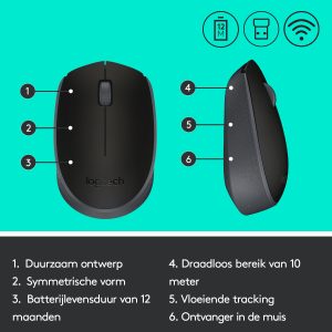 Mús, Logitech M171 tráðleys - Image 7