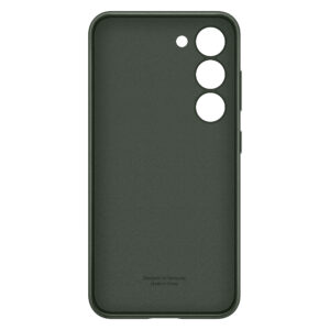 Samsung S23 Green Leather Cover - Image 3