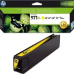 HP 971 XL Yellow Blekk