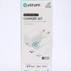 eSTUFF INFINITE Charger 20w Kit, 1,5m Usb-c til lightning - Image 3