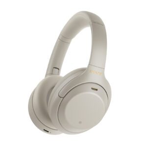 Sony WH-1000XM4 - Hovedtelefoner med mik. - fuld størrelse - Bluetooth - trådløs, kablet - NFC - akt