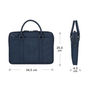 dbramante1928 Stelvio Slim Laptop Bag PURE - Bæretaske til notebook - 14" - blå, sølvfinish-hardware - Image 7