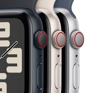 Apple Watch SE (GPS + Cellular) - 2. generation - 44 mm - stjernelys-aluminium - smart ur med sports - Image 3